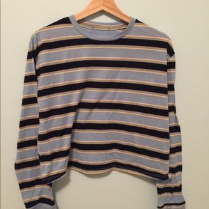 striped ||  long sleeve  || crew neck